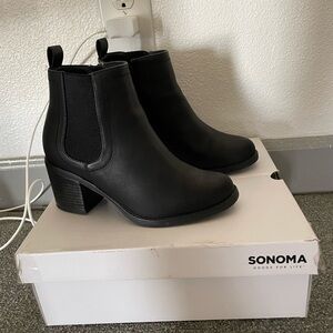 Sonoma Women's Sleek Black Ankle Booties